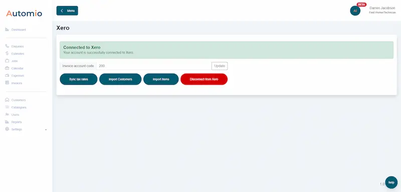 Automio Xero Integration - Job Management Software with Xero Integration Automio Xero Integration - Job Management Software with Xero Integration