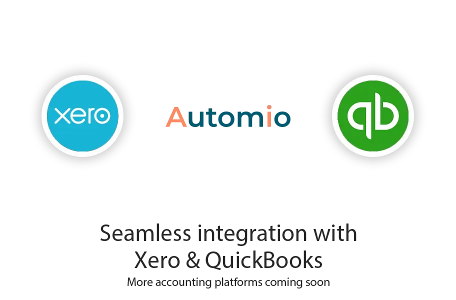 Automio integration with Xero and QuickBooks accounting platforms Automio integration with Xero and QuickBooks accounting platforms