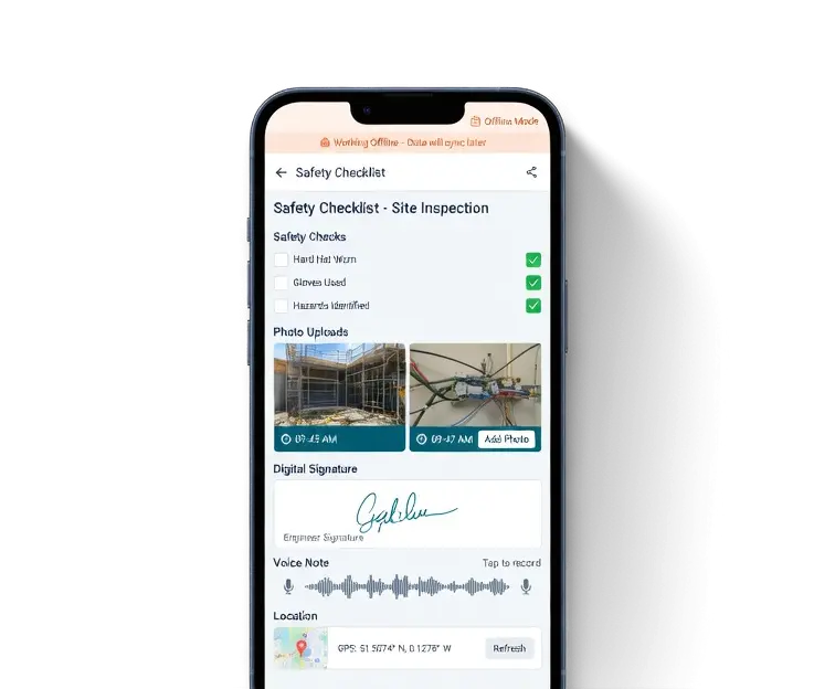 Complete Forms on the Mobile App