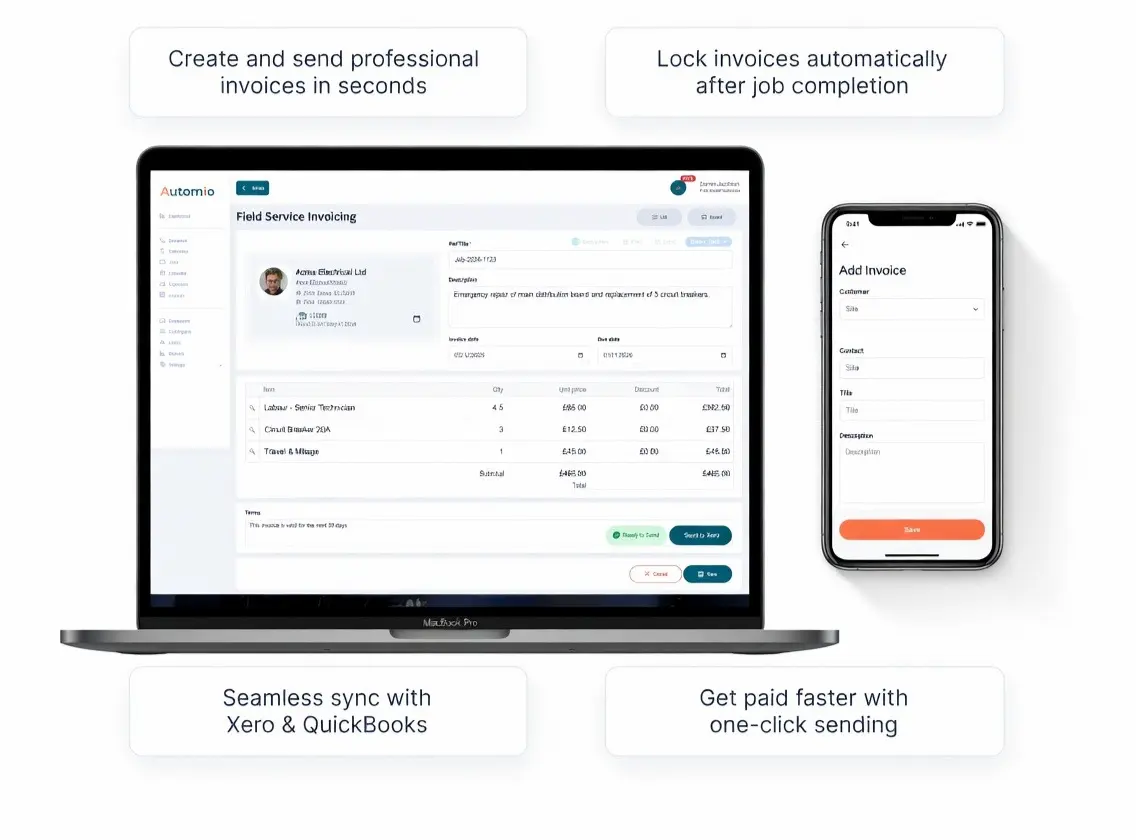 Invoicing Software Built for the Trades - Create and Send Professional Invoices in Seconds