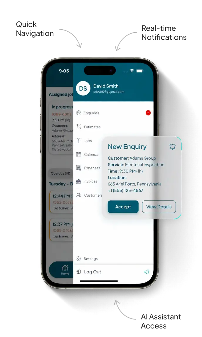New Enquiry and Customer Alerts in the Automio App New Enquiry and Customer Alerts in the Automio App