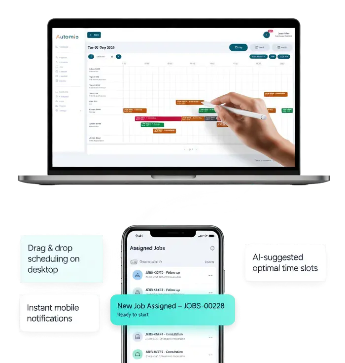 Easy to use job scheduling software built for contractors