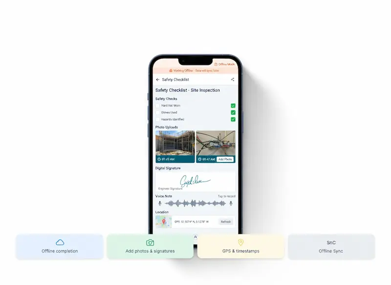 Complete Forms on the Mobile App
