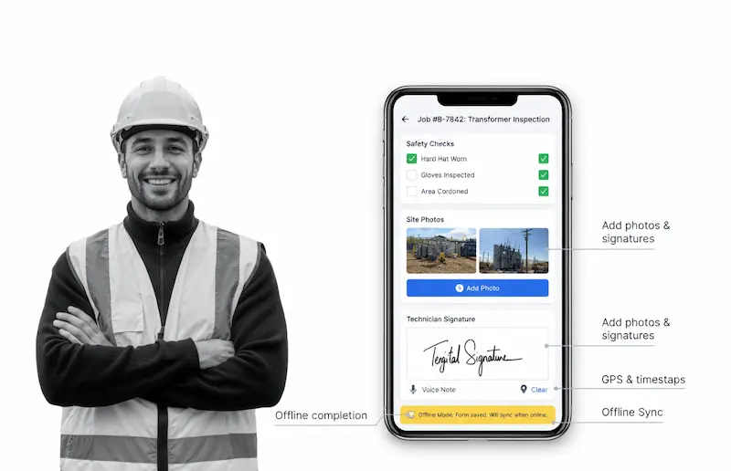 Complete Forms on the Mobile App